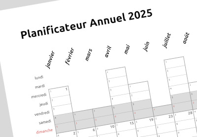 planificateur annuel - vertical